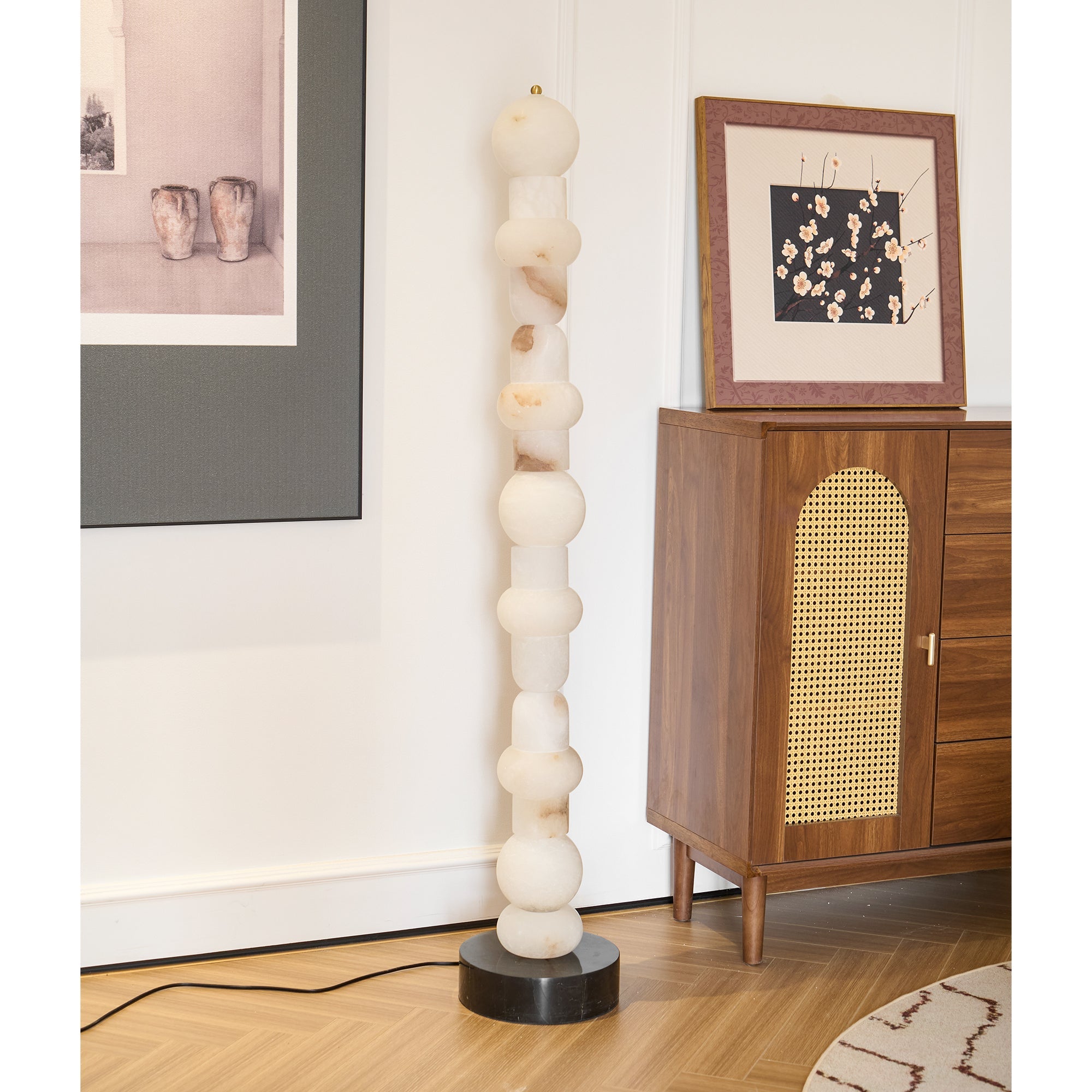 Cirinion Alabaster Floor Lamp - Blowlighting
