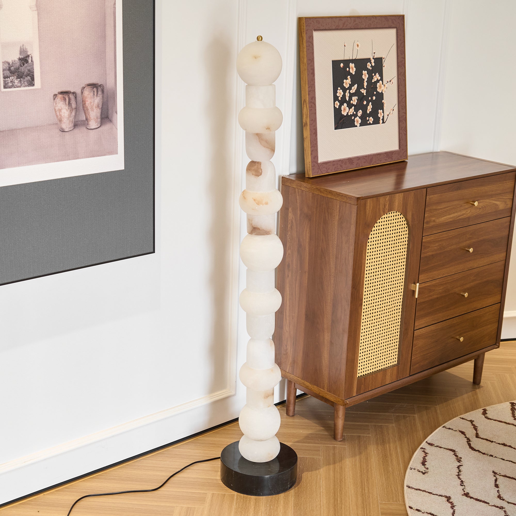 Cirinion Alabaster Floor Lamp - Blowlighting
