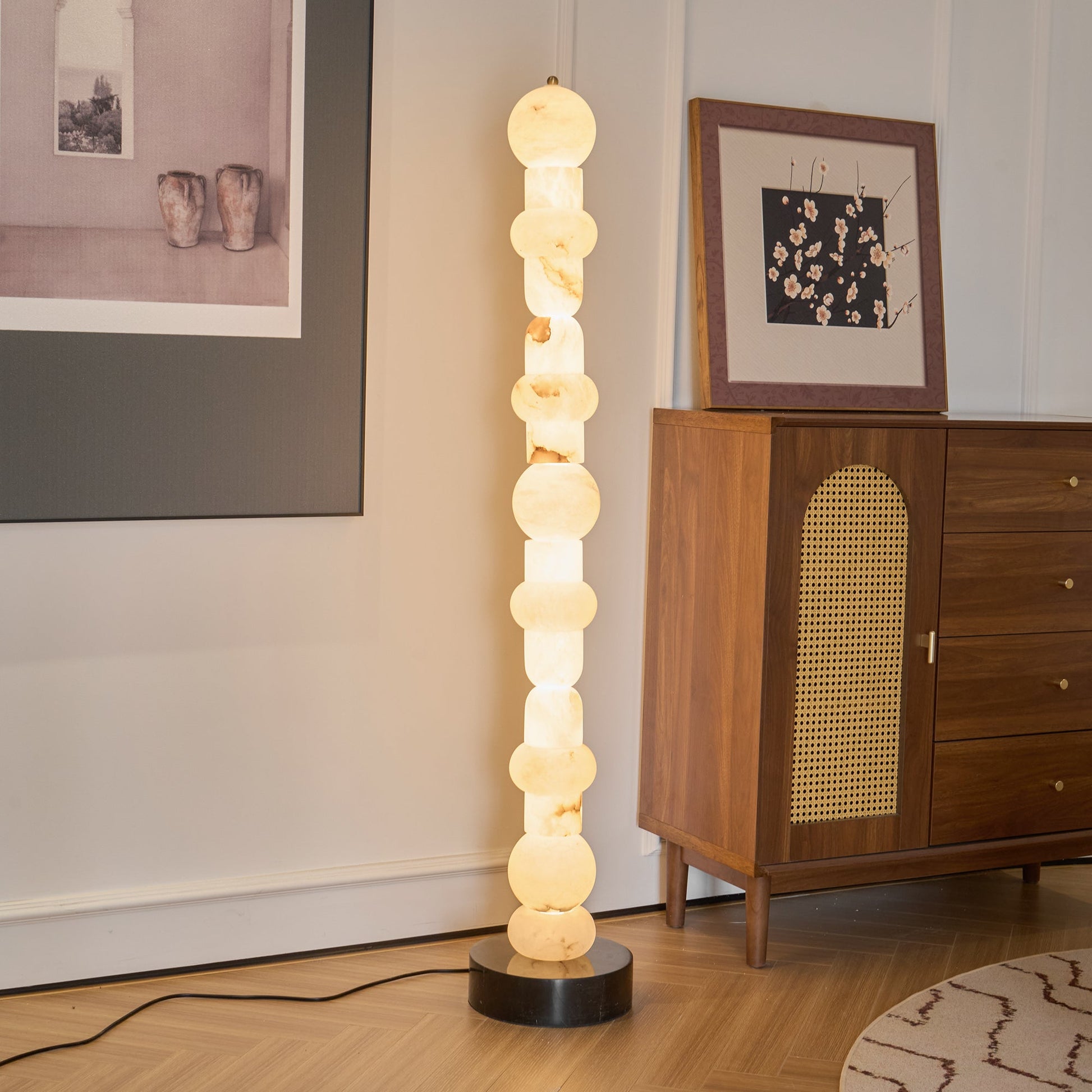 Cirinion Alabaster Floor Lamp - Blowlighting