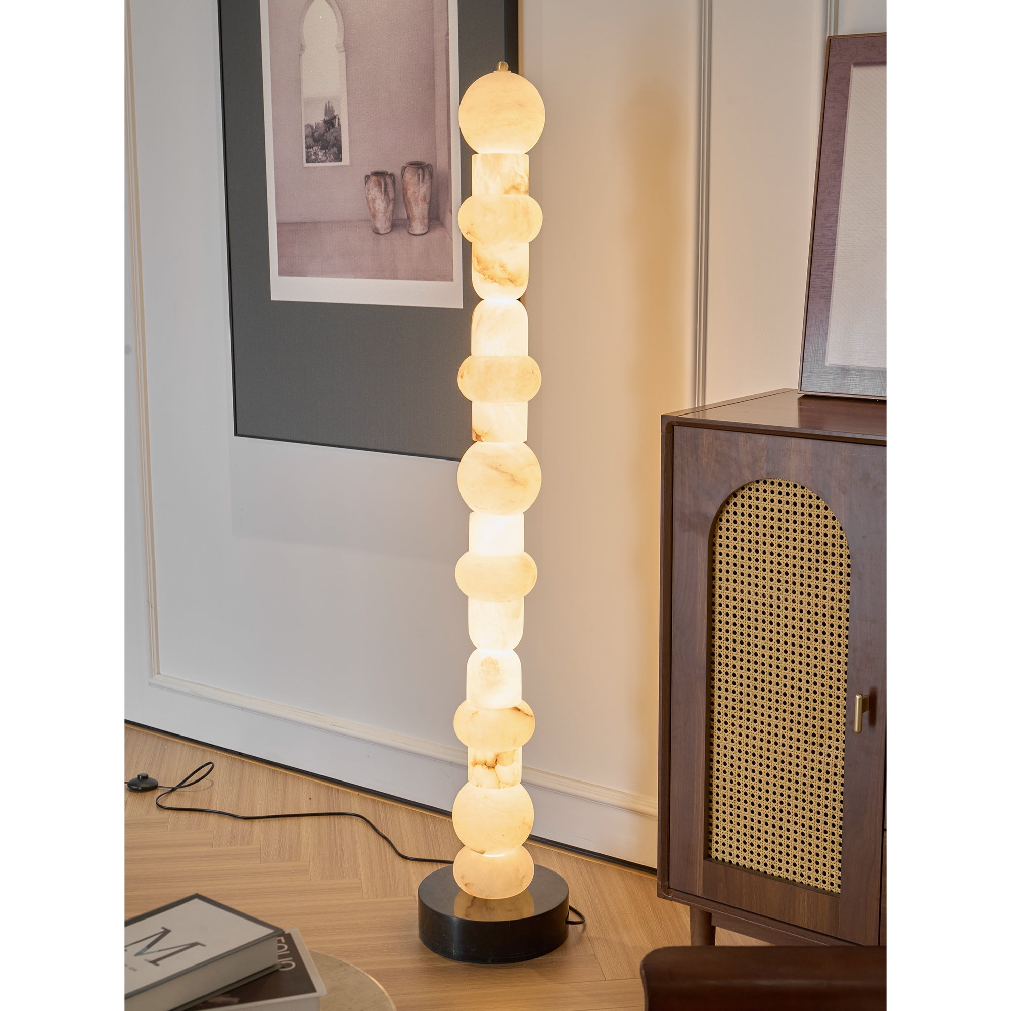 Cirinion Alabaster Floor Lamp - Blowlighting