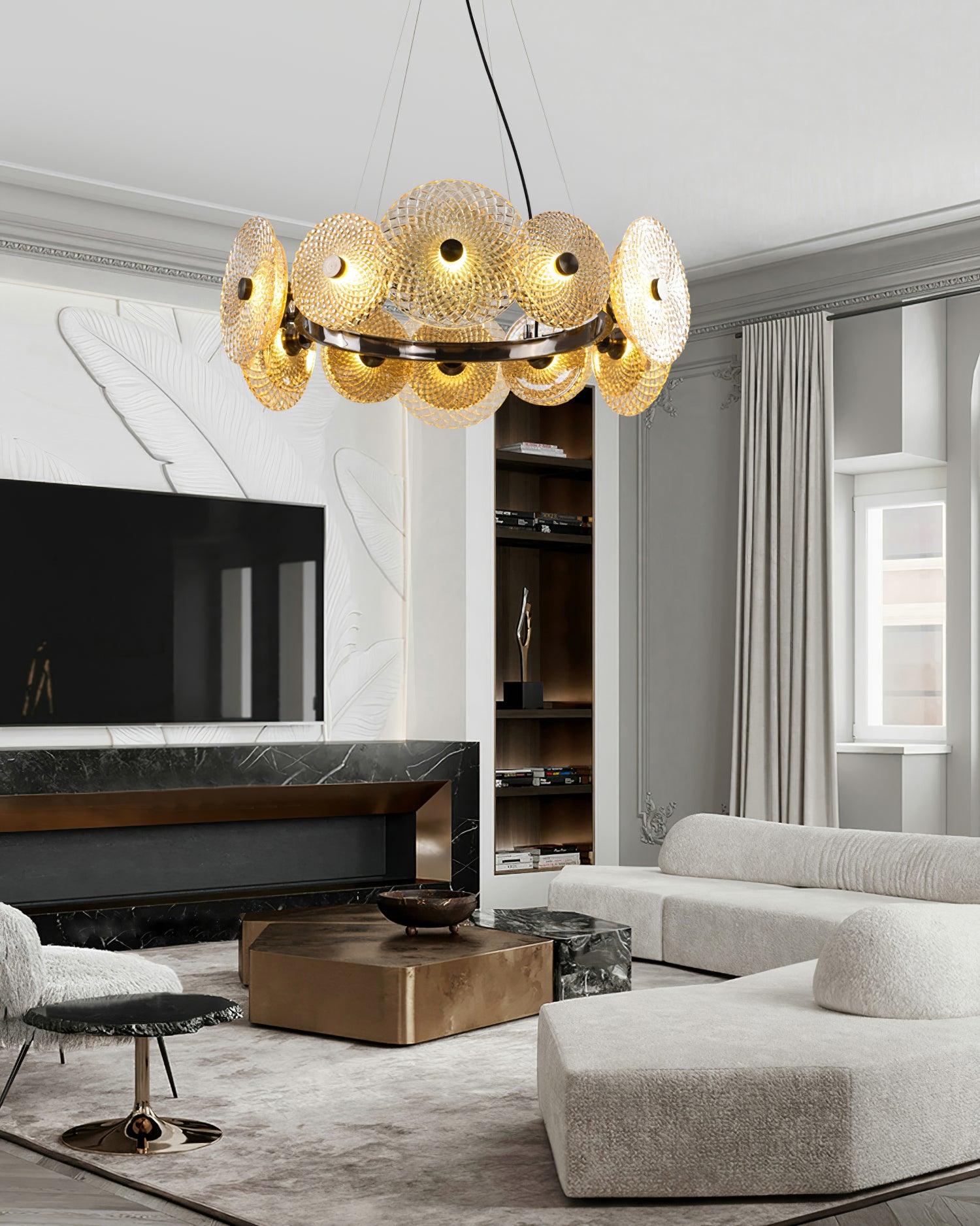 Zeveleth Postmodern Luxury Art Metal Crystal Chandelier - Blowlighting
