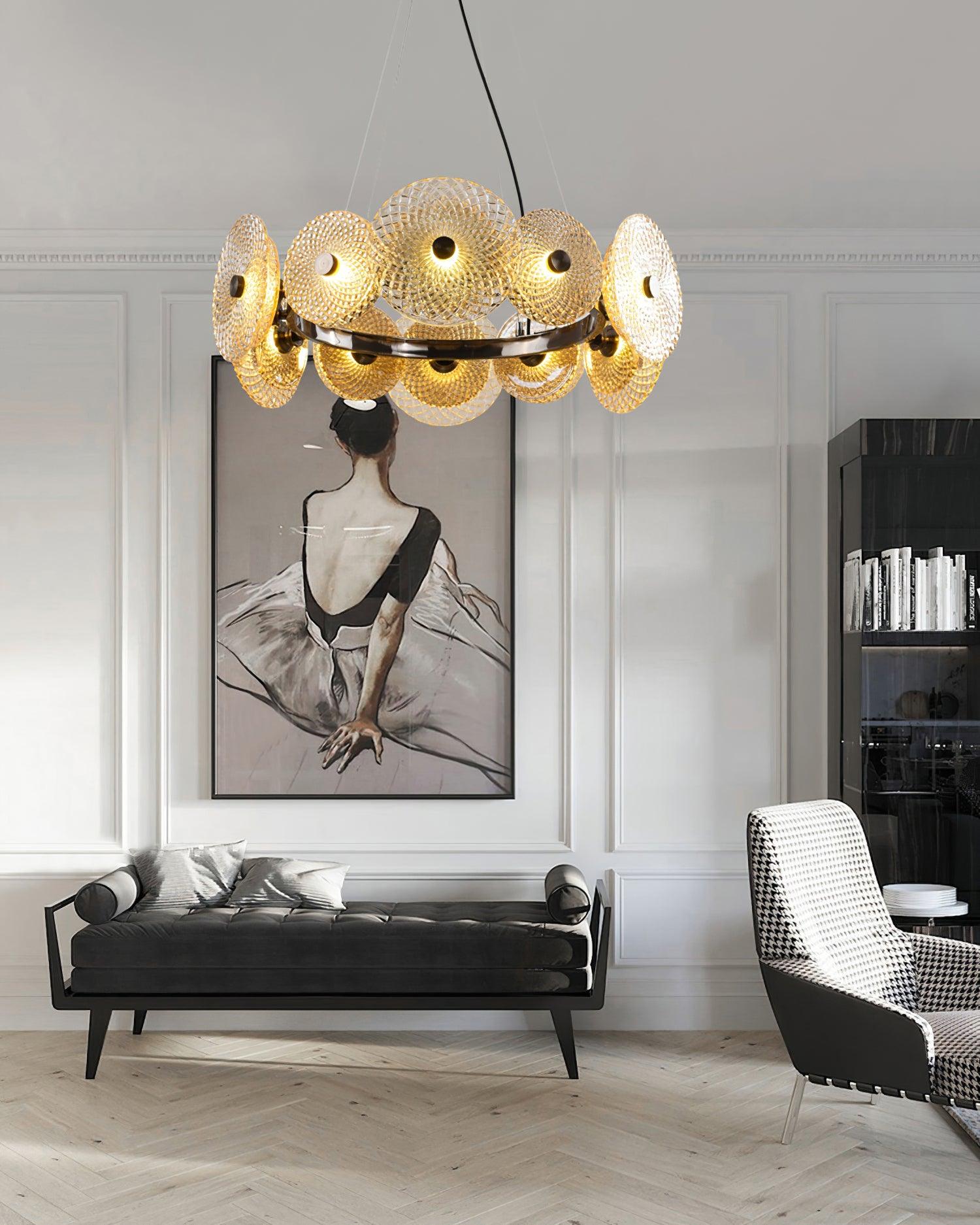 Zeveleth Postmodern Luxury Art Metal Crystal Chandelier - Blowlighting