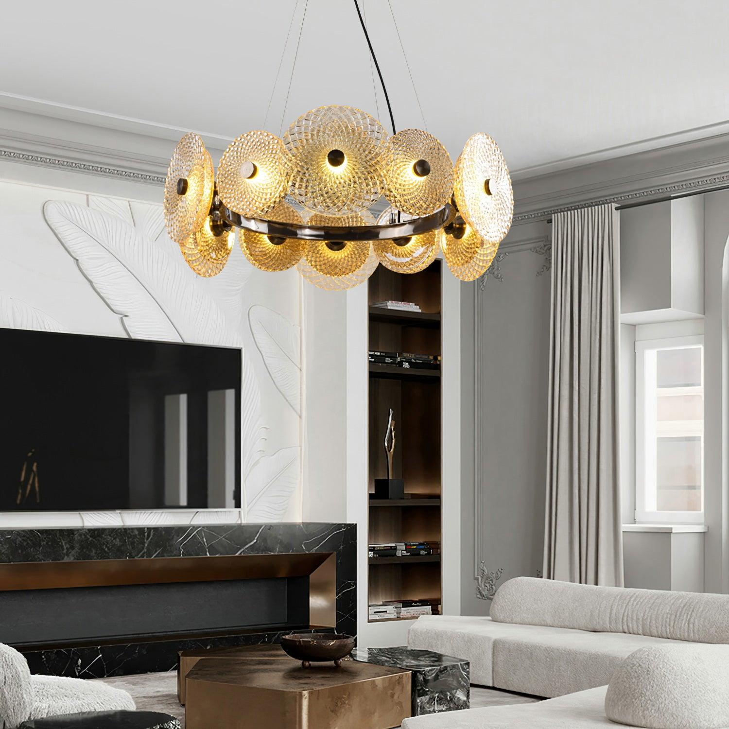 Zeveleth Postmodern Luxury Art Metal Crystal Chandelier - Blowlighting
