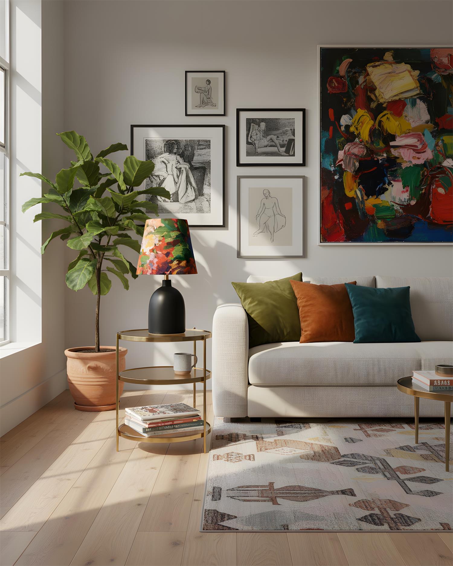 Palette Art Deco Ceramics Dream Table Light