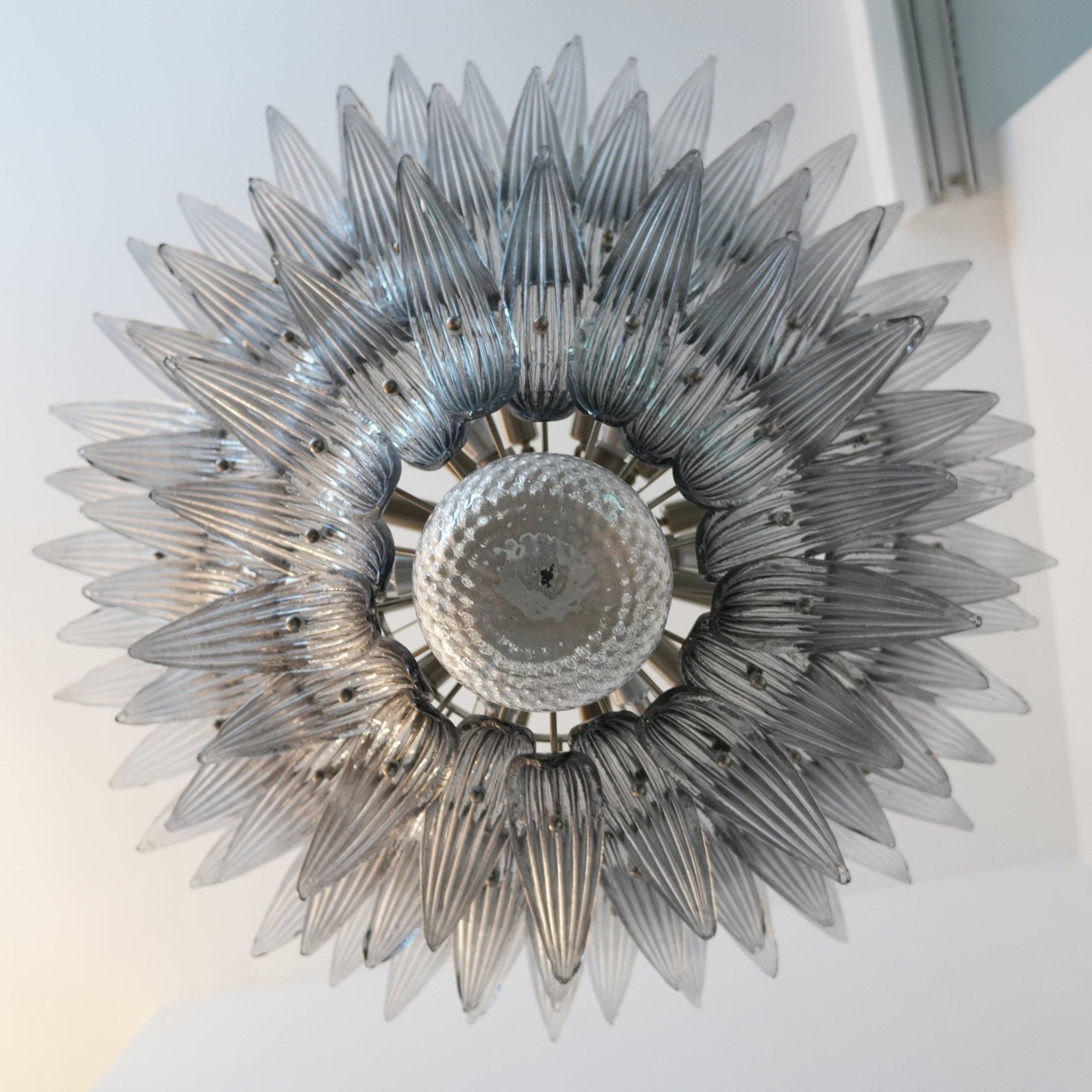 Aurora Chandelier Murano Glass Palm Leaf Tiered - Blowlighting