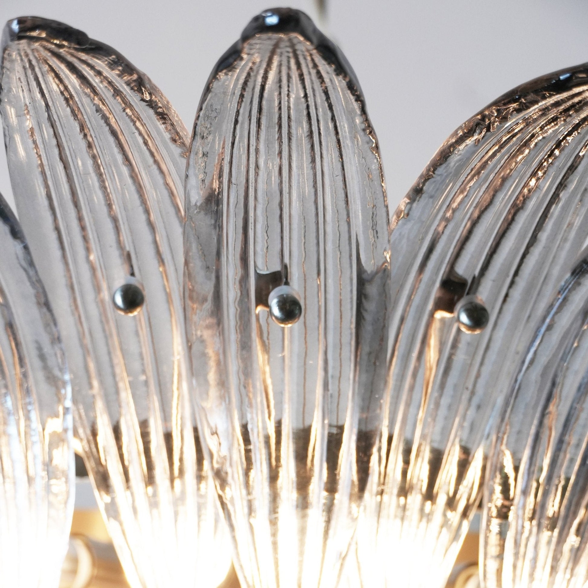 Aurora Chandelier Murano Glass Palm Leaf Tiered - Blowlighting