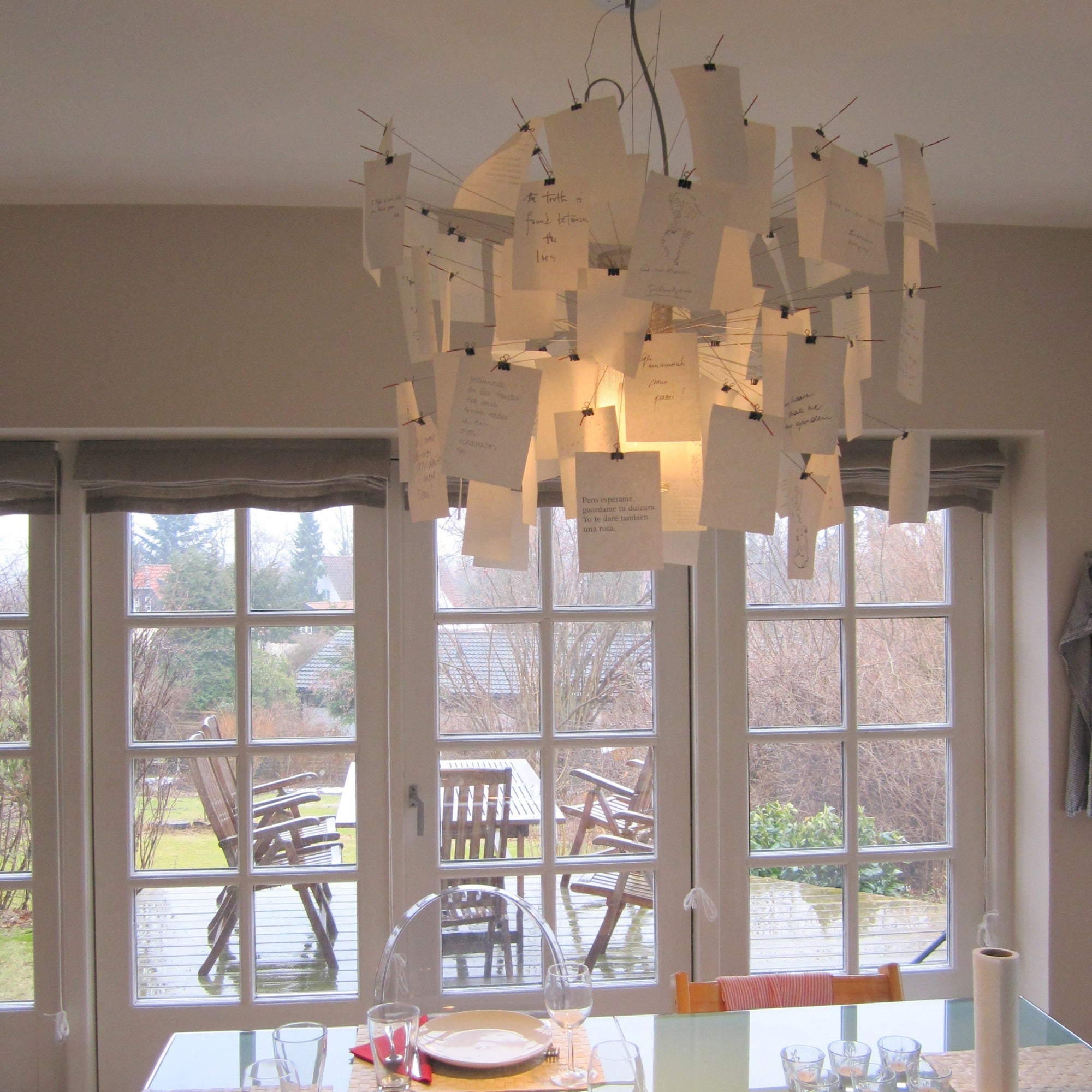 Paper Chandelier - Blowlighting