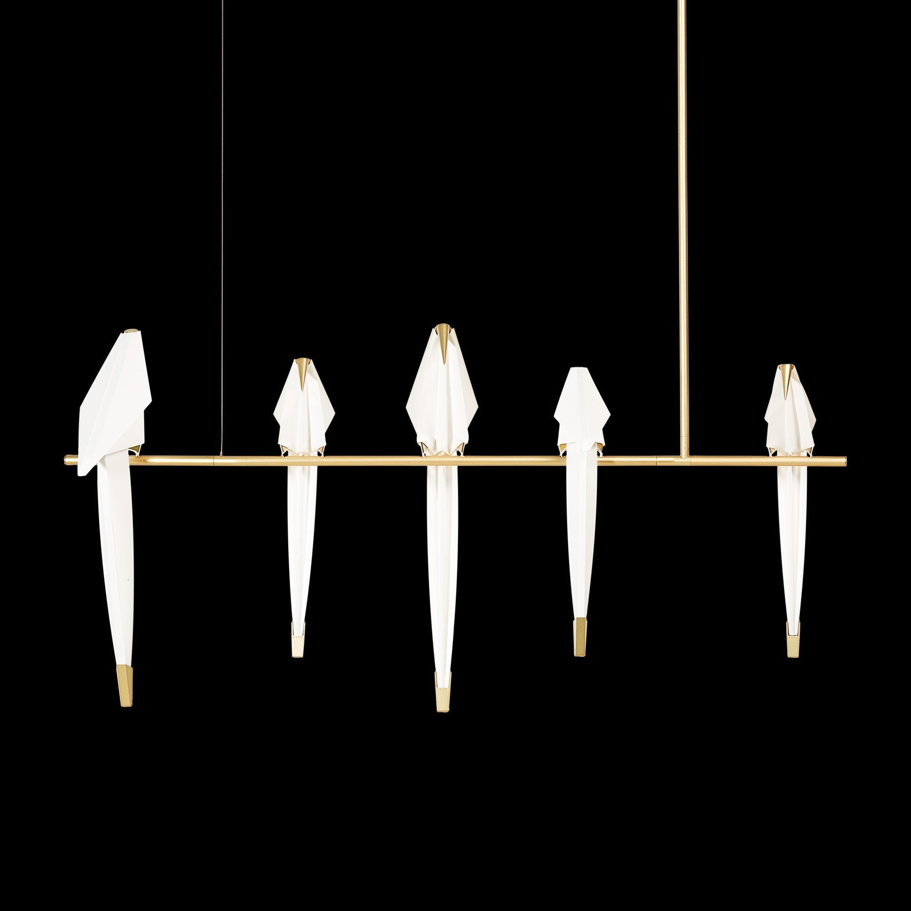 Paper Crane Bird LED Chandelier - Blowlighting