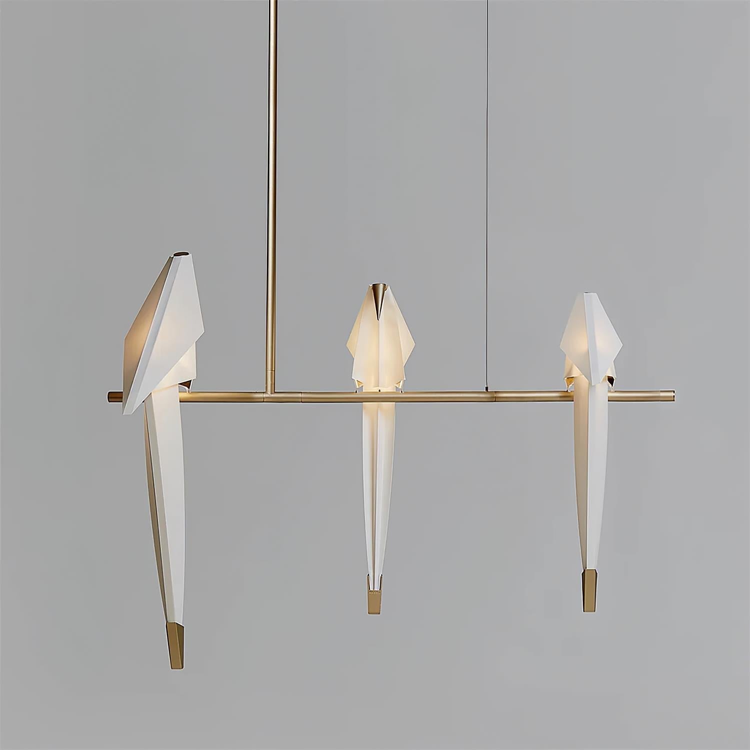 Paper Crane Bird LED Chandelier - Blowlighting