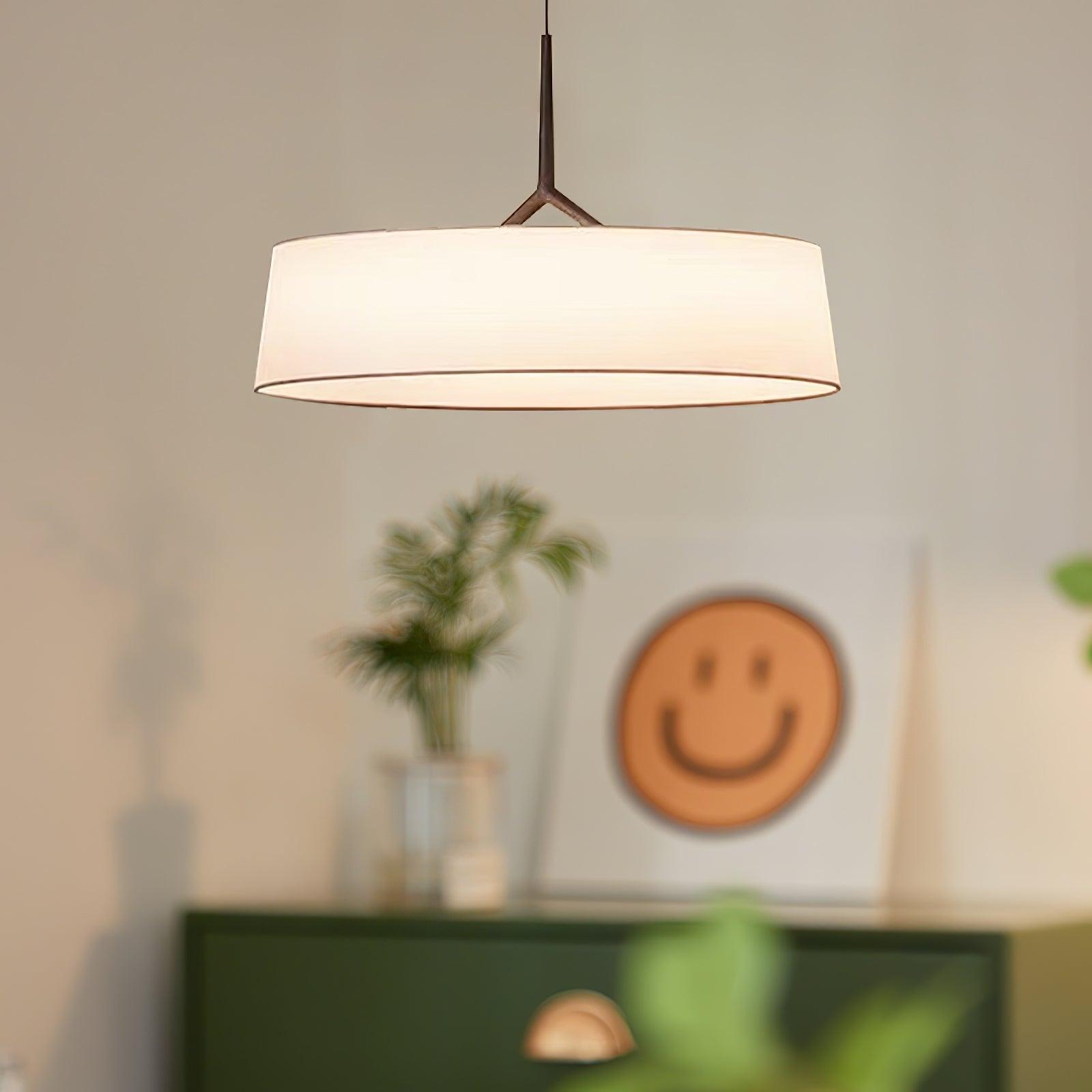 Ovynira Cylindrical Fabric Pendant Light - Blowlighting