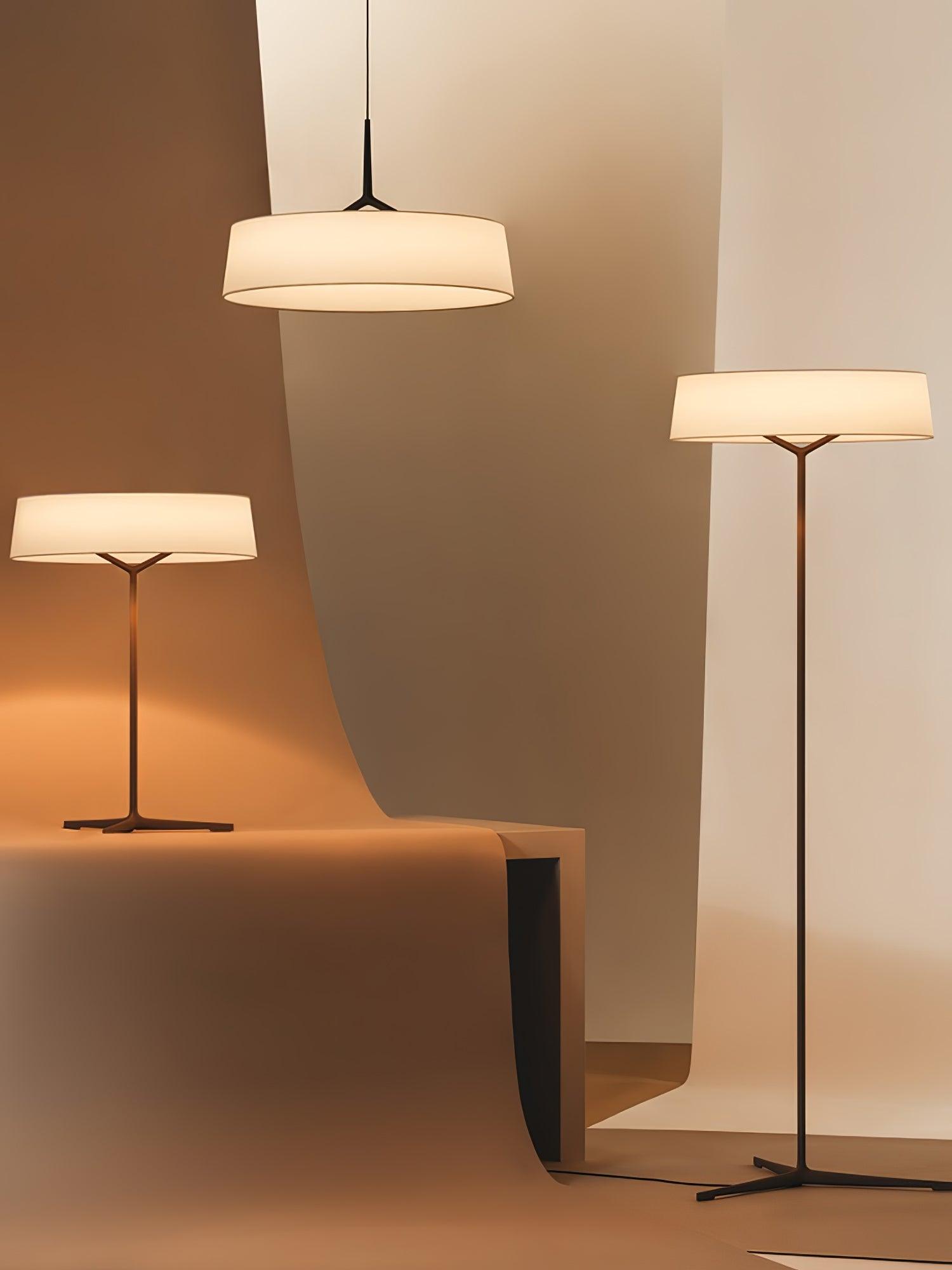Ovynira Cylindrical Fabric Pendant Light - Blowlighting