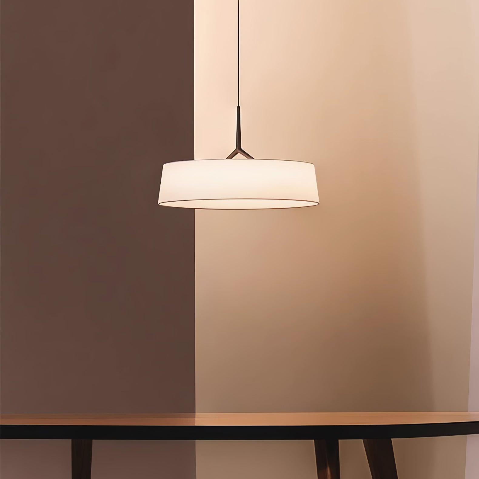 Ovynira Cylindrical Fabric Pendant Light - Blowlighting