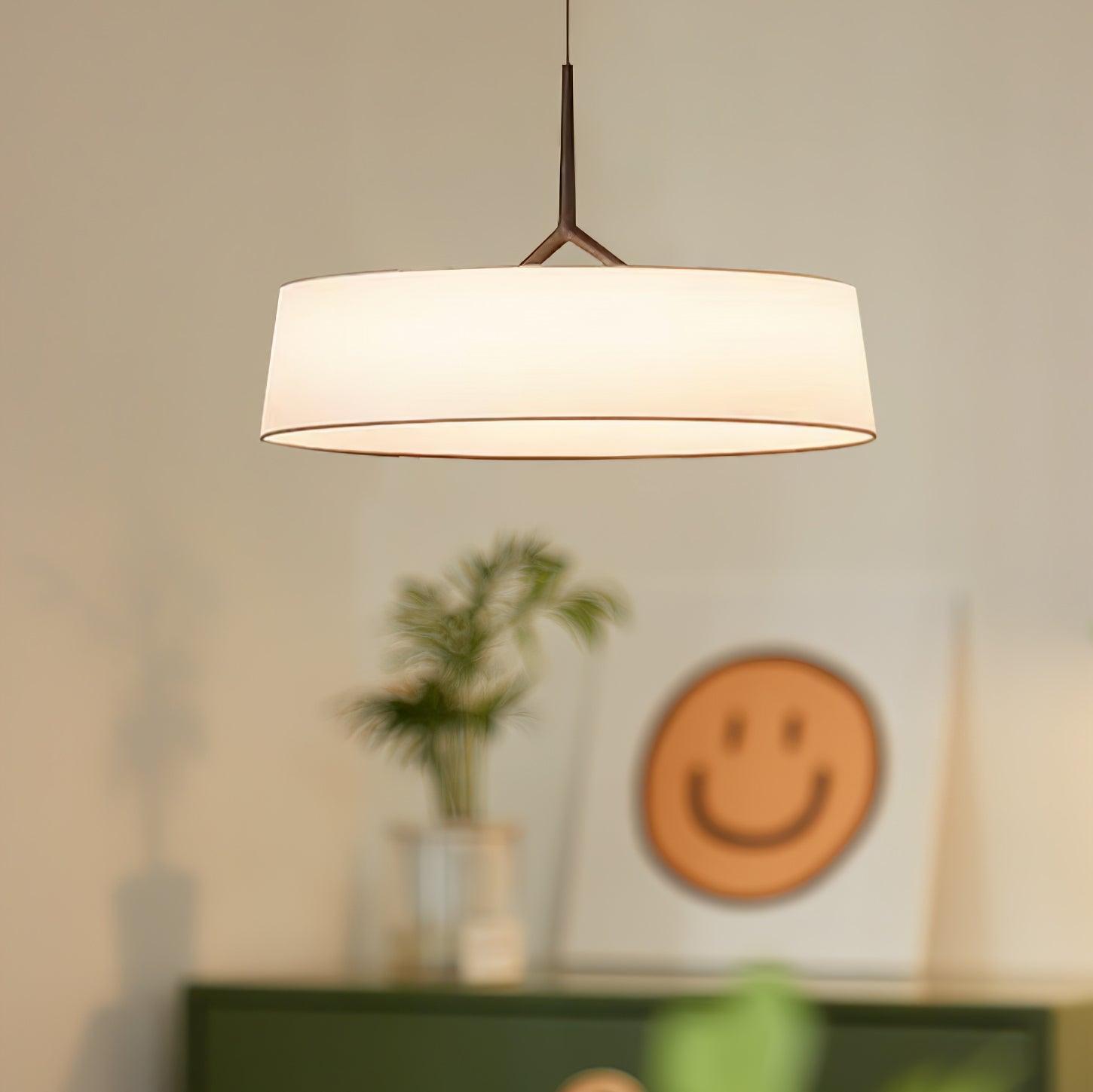 Ovynira Cylindrical Fabric Pendant Light - Blowlighting