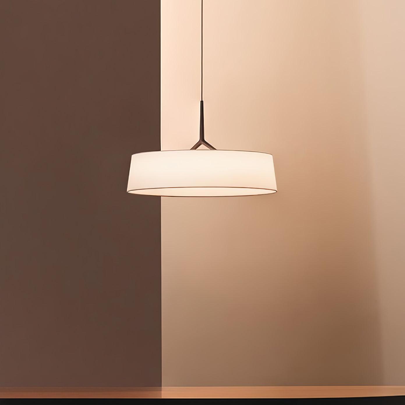 Ovynira Cylindrical Fabric Pendant Light - Blowlighting
