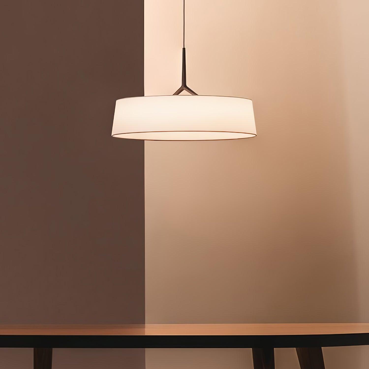 Ovynira Cylindrical Fabric Pendant Light - Blowlighting