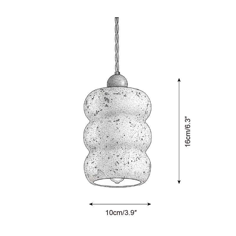 Papilio Farmhouse Travertine Pendant Light