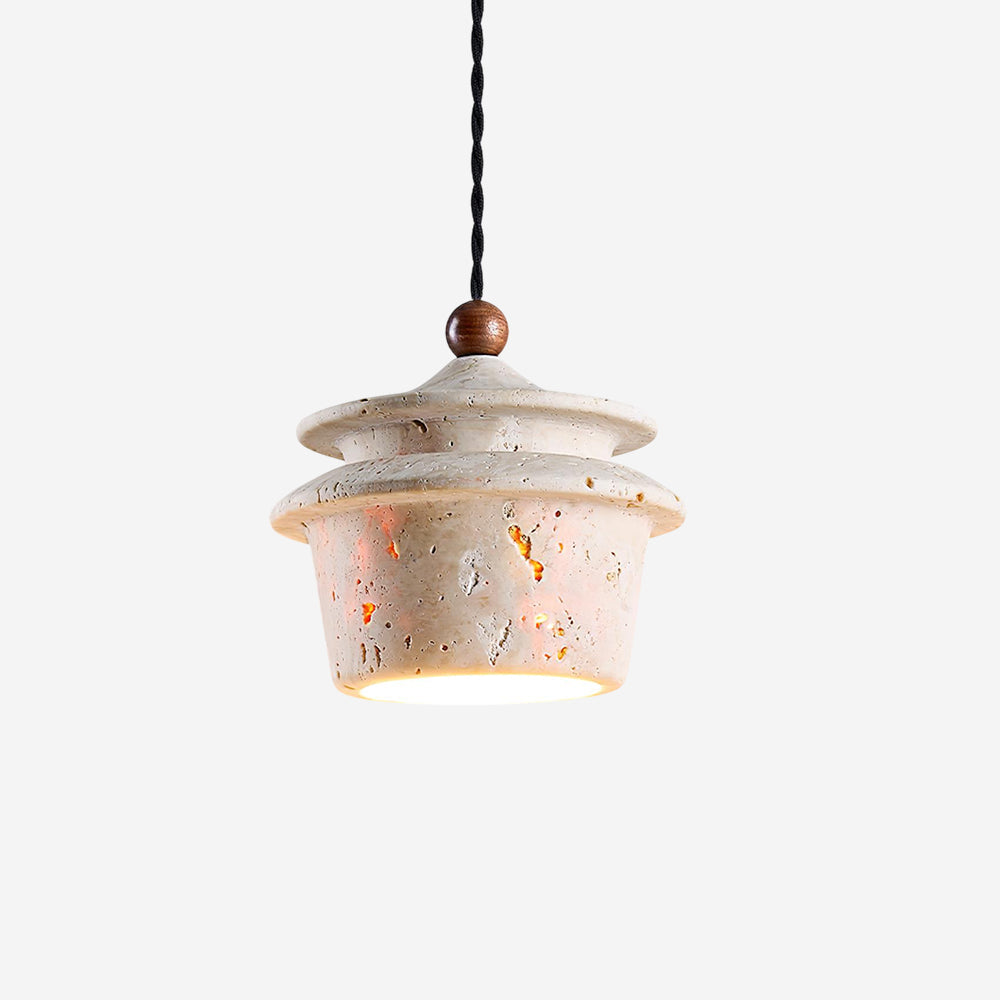 Papilio Farmhouse Travertine Pendant Light