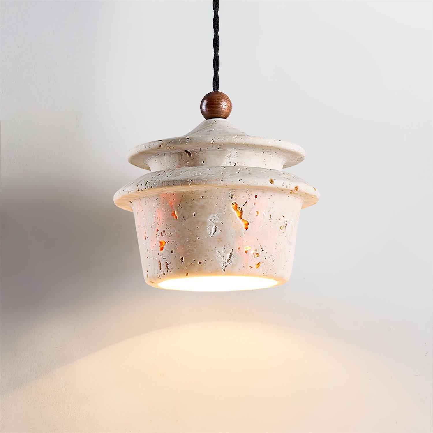 Papilio Farmhouse Travertine Pendant Light