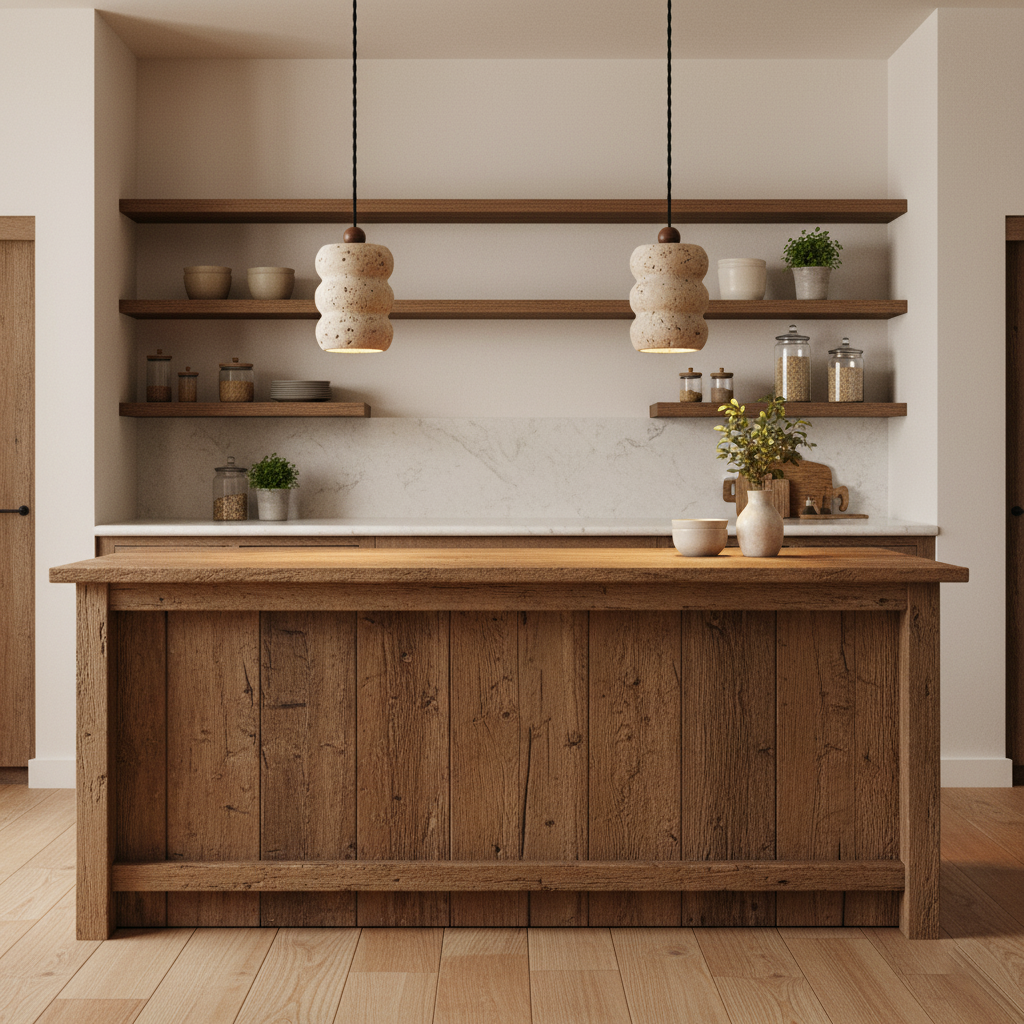 Papilio Farmhouse Travertine Pendant Light