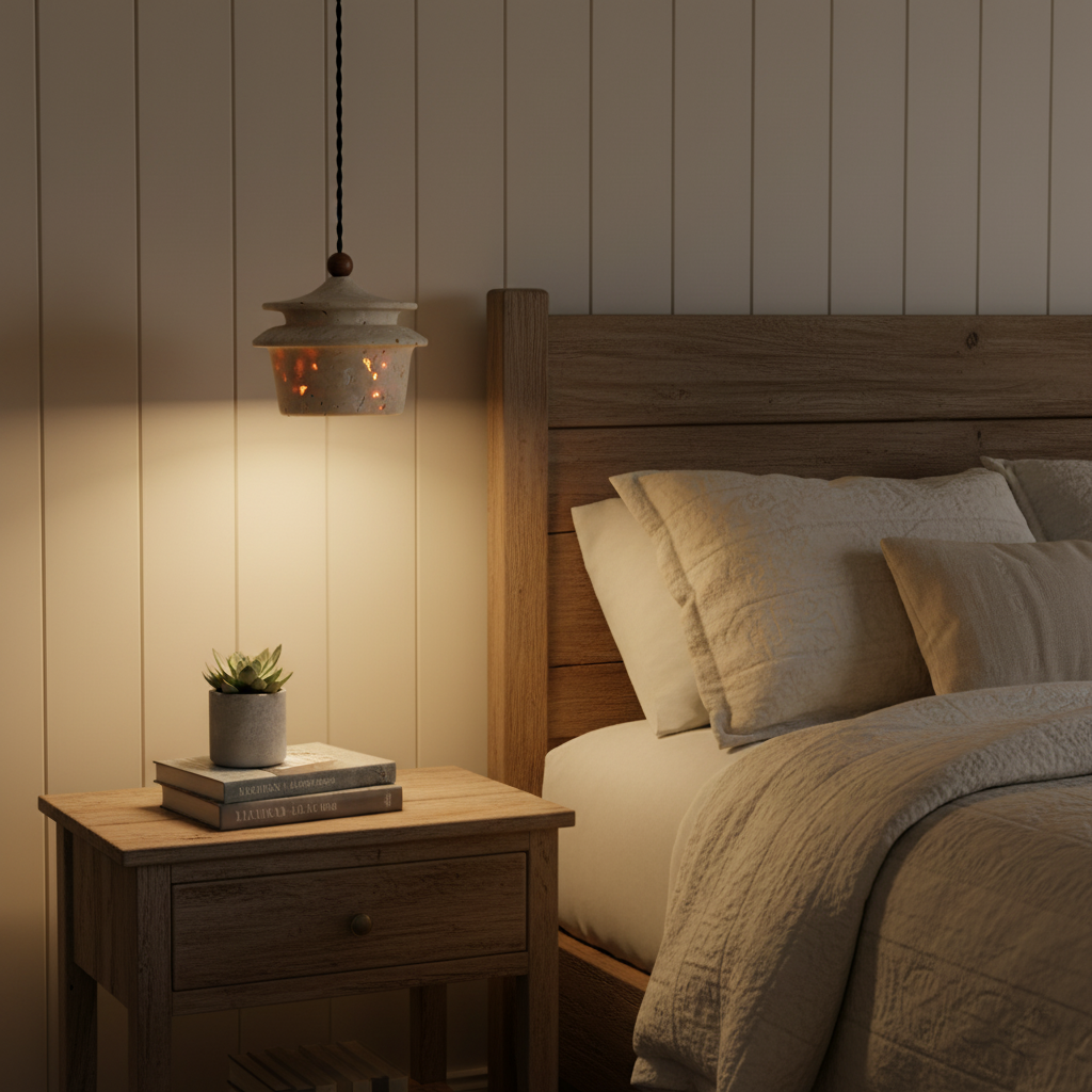 Papilio Farmhouse Travertine Pendant Light