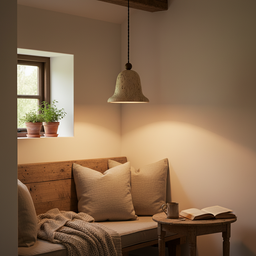 Papilio Farmhouse Travertine Pendant Light