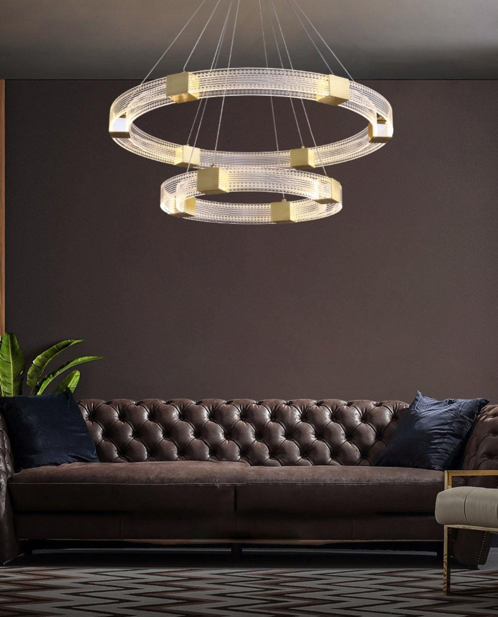 Parallel Ring LED Chandelier - Blowlighting
