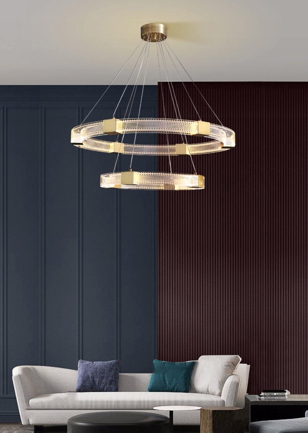 Parallel Ring LED Chandelier - Blowlighting