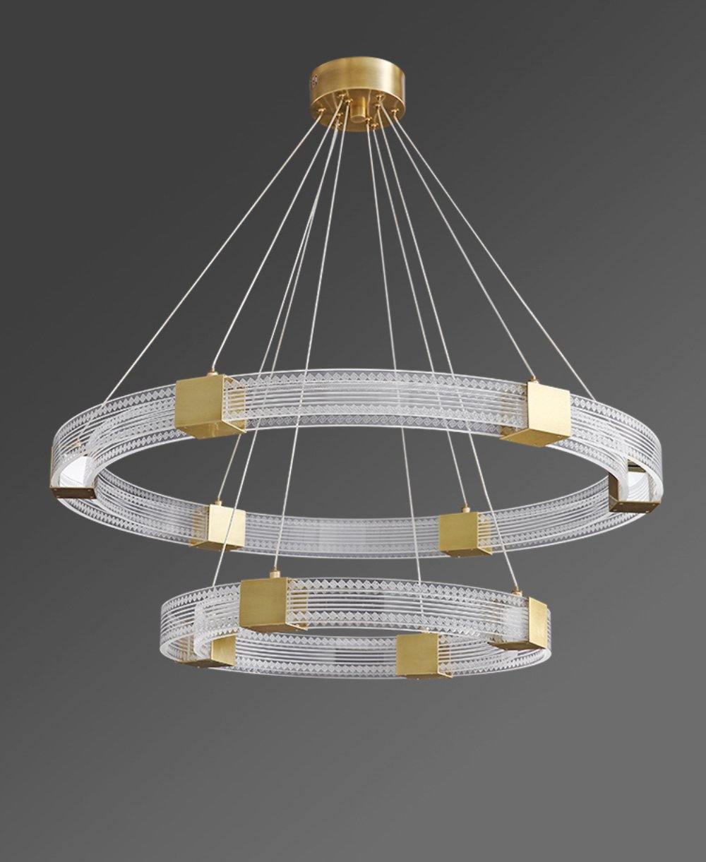 Parallel Ring LED Chandelier - Blowlighting