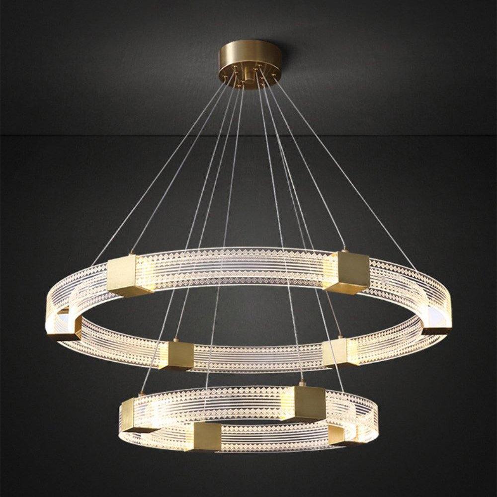 Parallel Ring LED Chandelier - Blowlighting