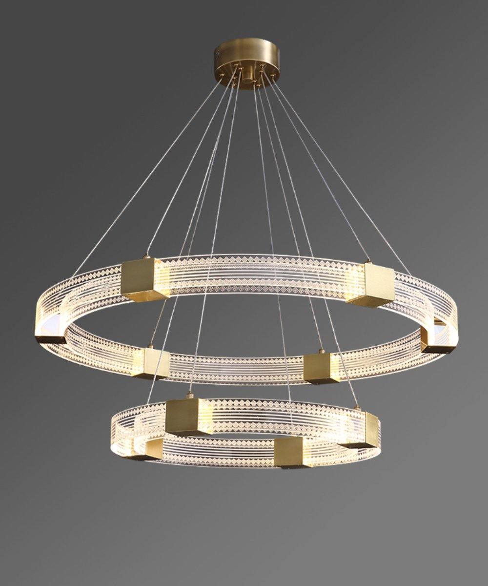Parallel Ring LED Chandelier - Blowlighting