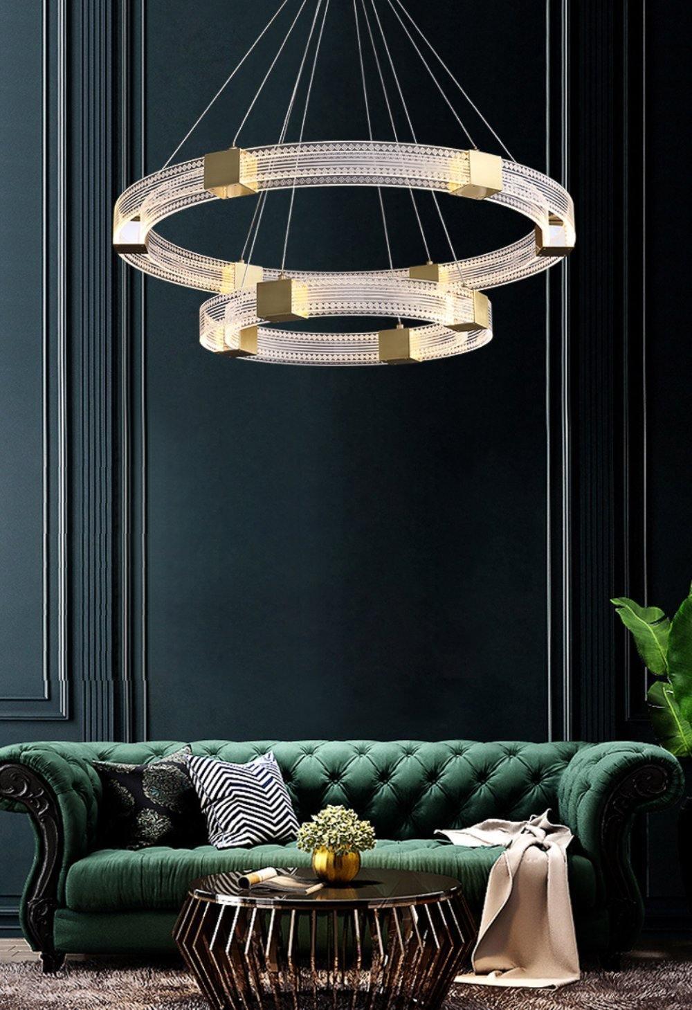 Parallel Ring LED Chandelier - Blowlighting