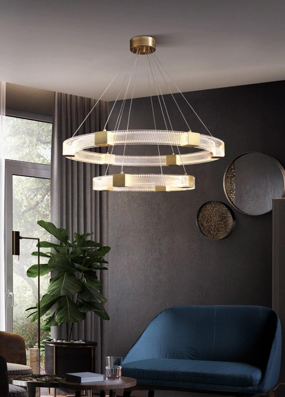 Parallel Ring LED Chandelier - Blowlighting