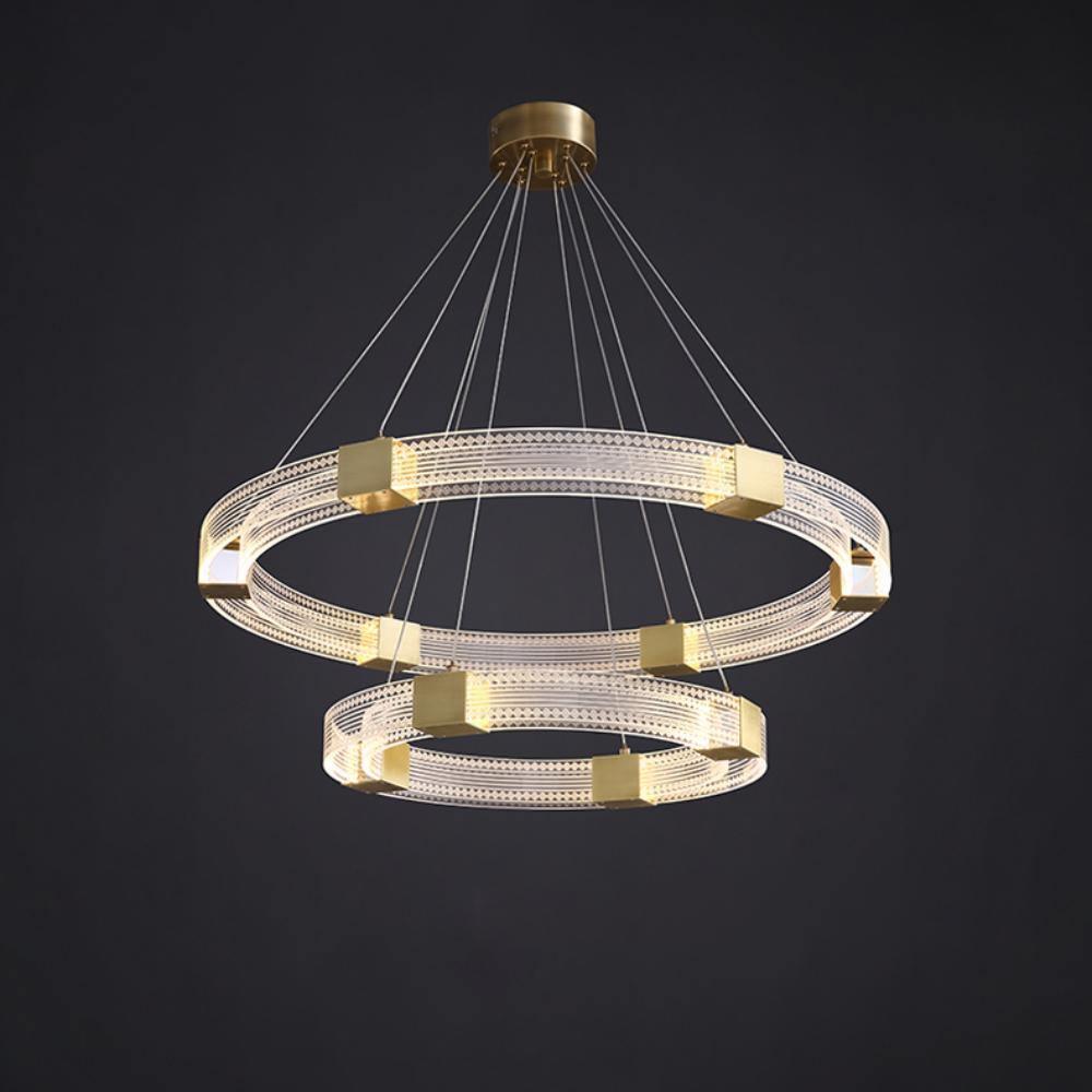 Parallel Ring LED Chandelier - Blowlighting