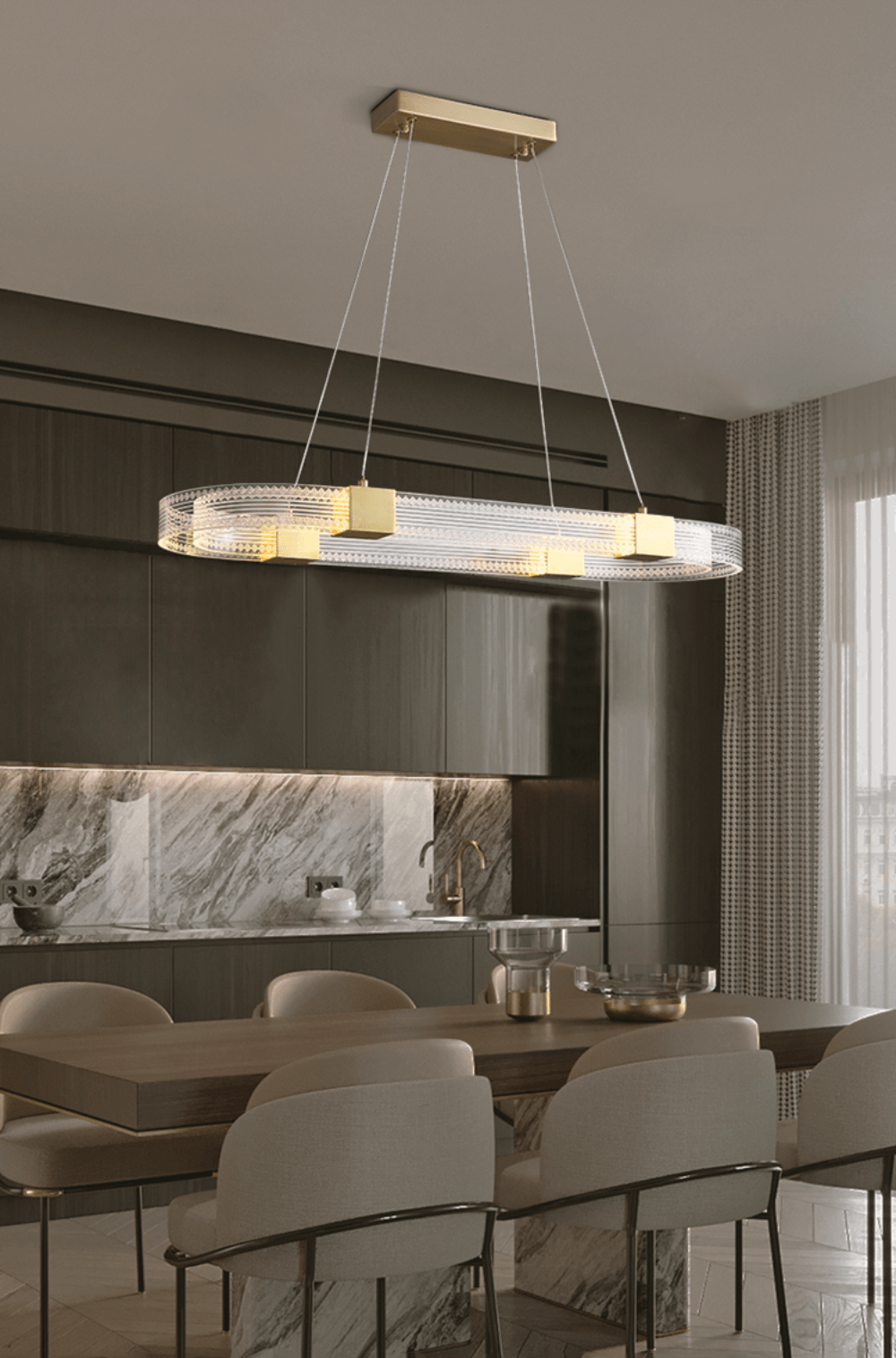 Parallel Ring LED Chandelier - Blowlighting