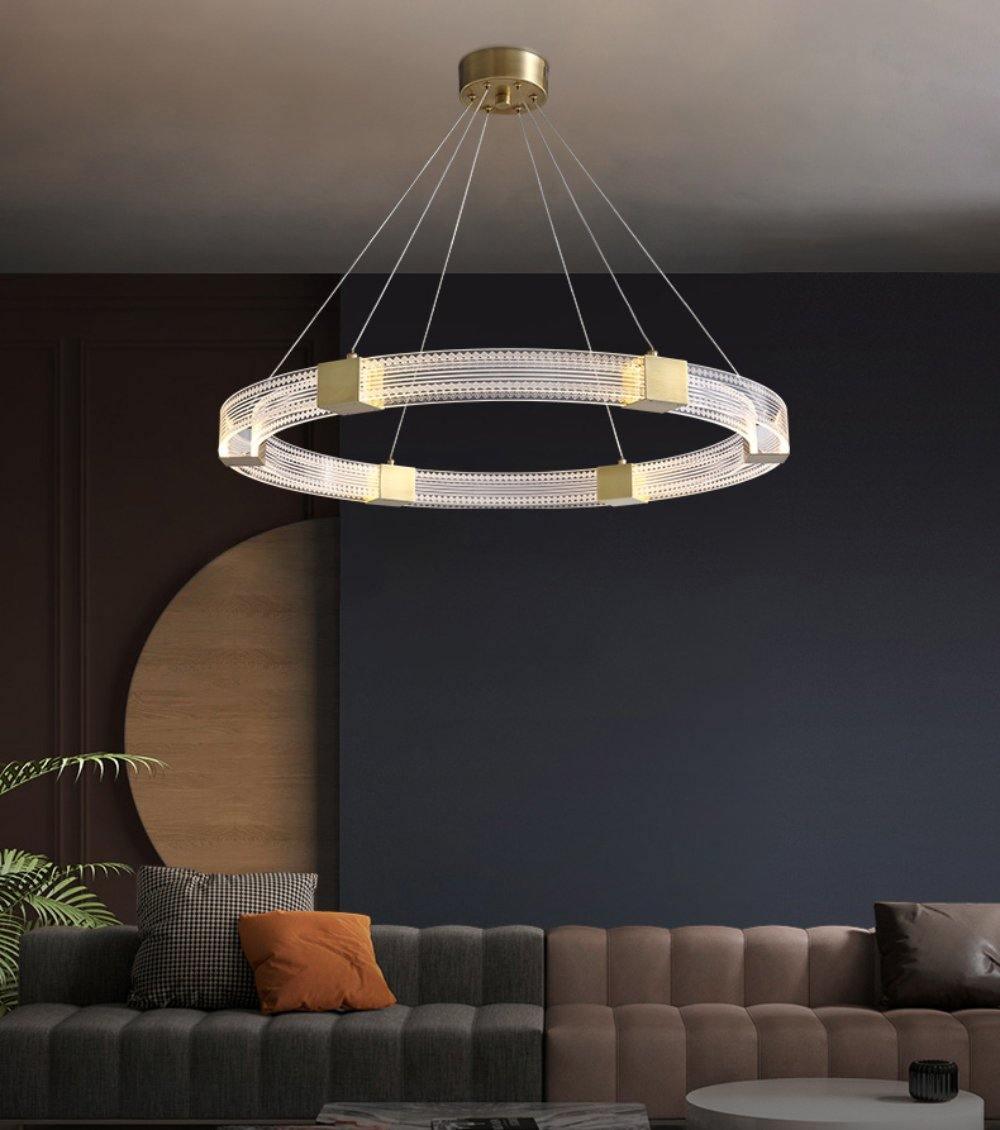 Parallel Ring LED Chandelier - Blowlighting