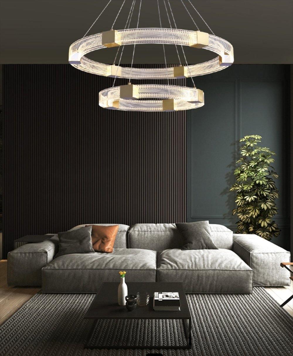 Parallel Ring LED Chandelier - Blowlighting