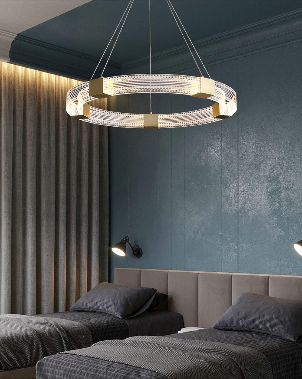 Parallel Ring LED Chandelier - Blowlighting
