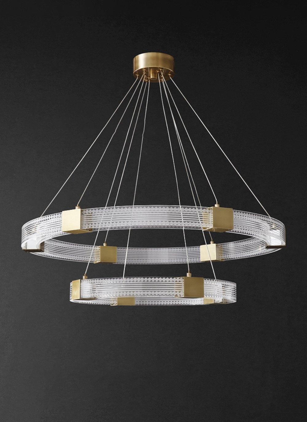 Parallel Ring LED Chandelier - Blowlighting