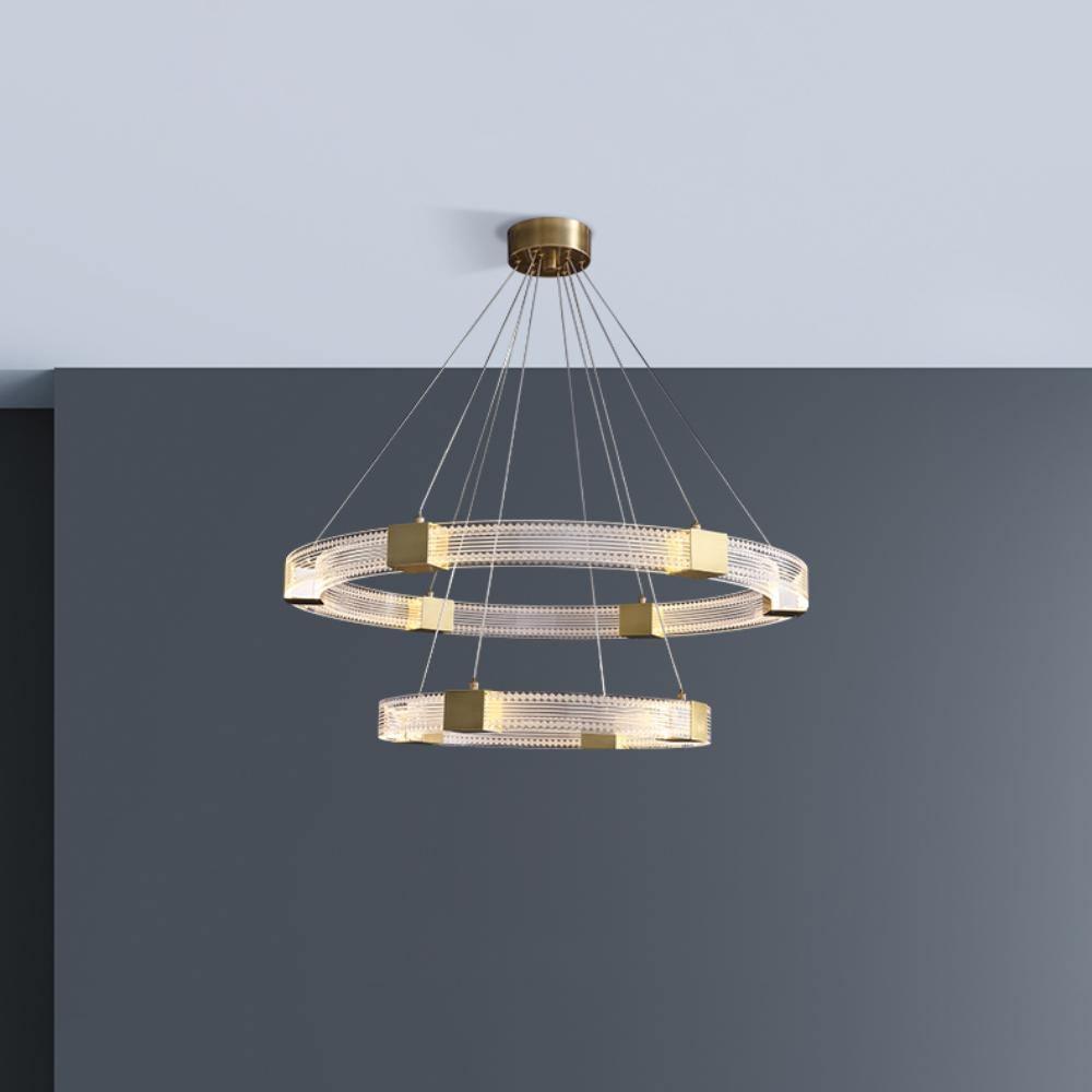 Parallel Ring LED Chandelier - Blowlighting