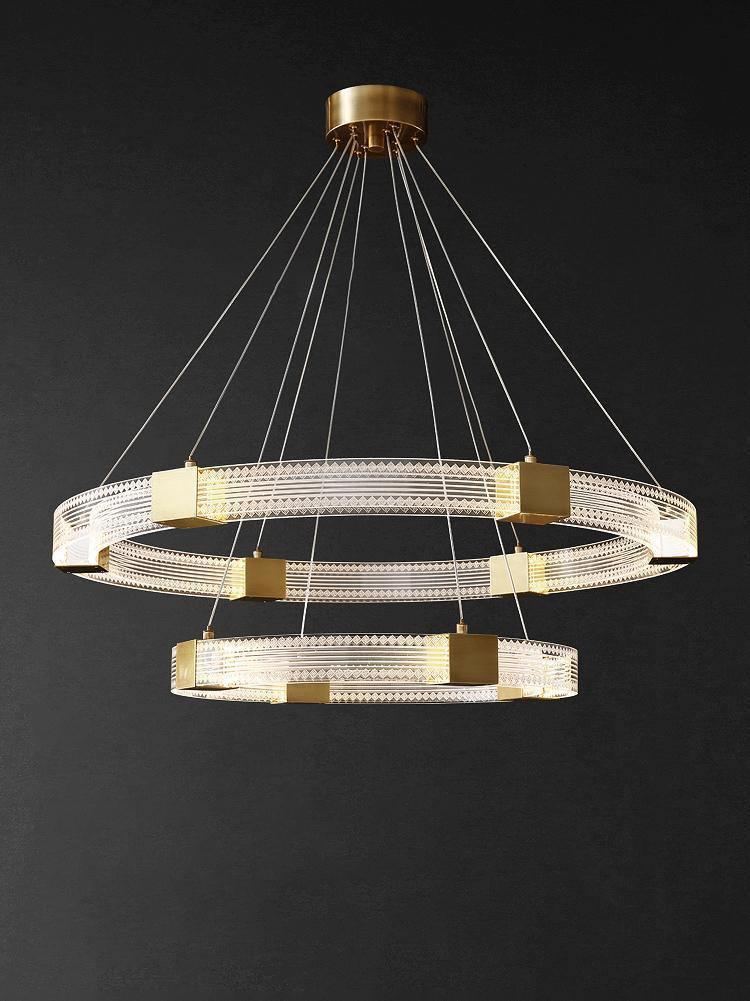 Parallel Ring LED Chandelier - Blowlighting