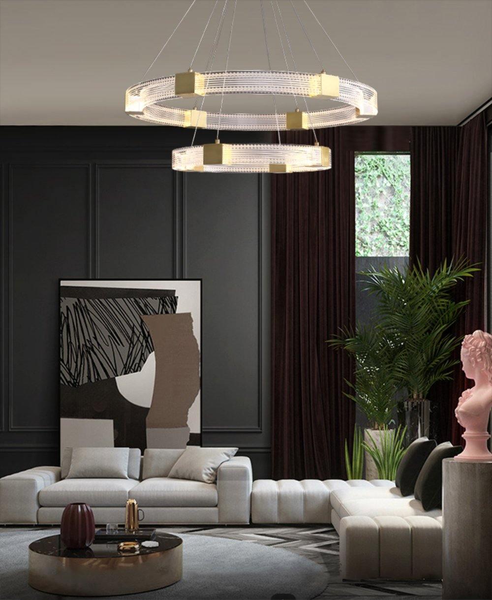 Parallel Ring LED Chandelier - Blowlighting