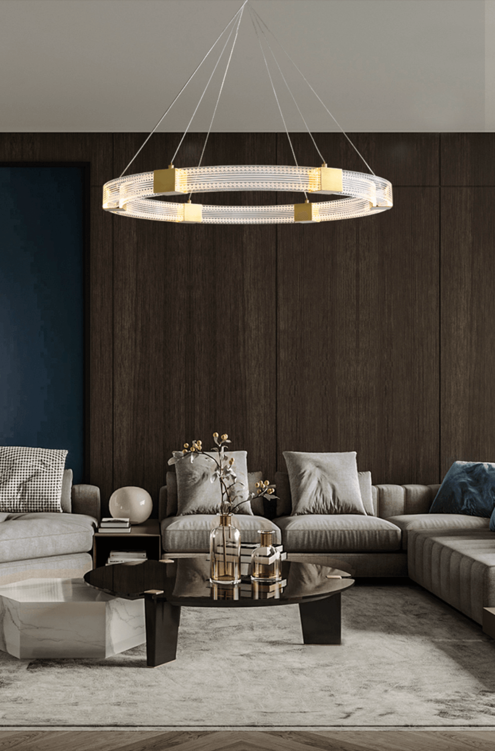 Parallel Ring LED Chandelier - Blowlighting