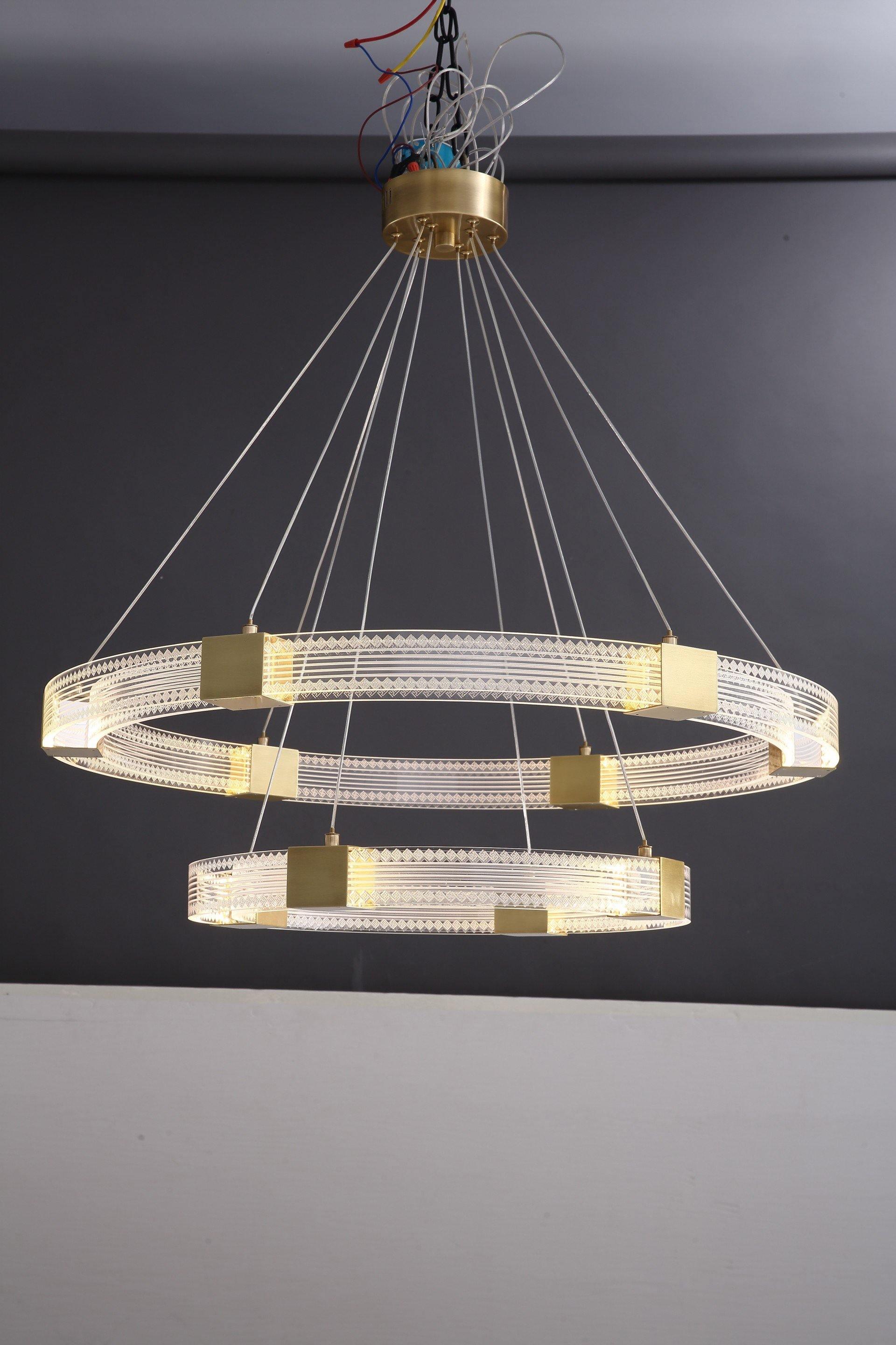 Parallel Ring LED Chandelier - Blowlighting