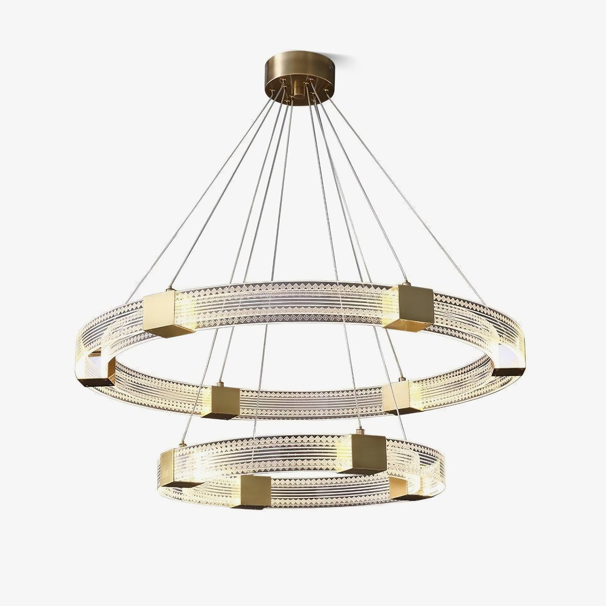 Parallel Ring LED Chandelier - Blowlighting