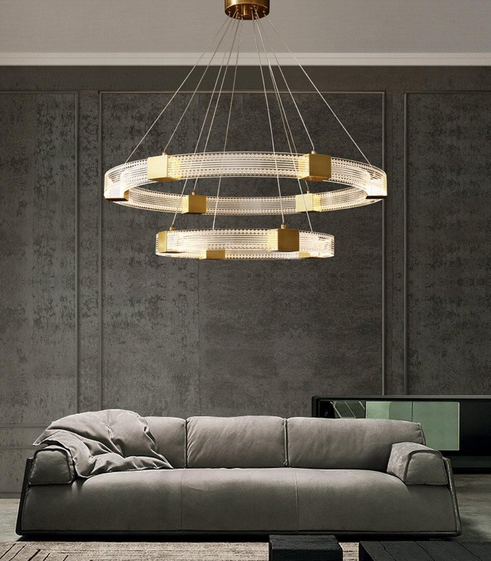 Parallel Ring LED Chandelier - Blowlighting