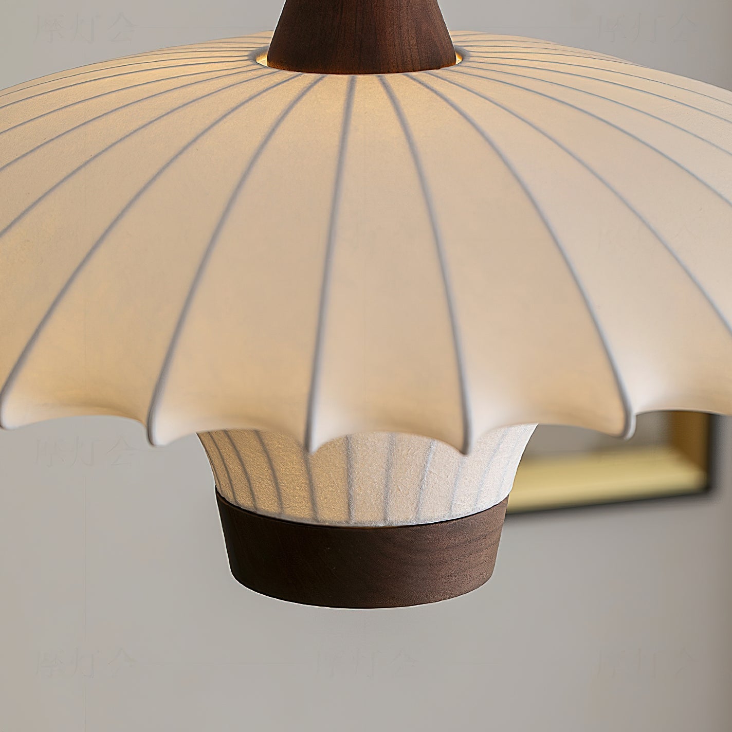 Parasol Wabi-Sabi Fabric Pendant Light