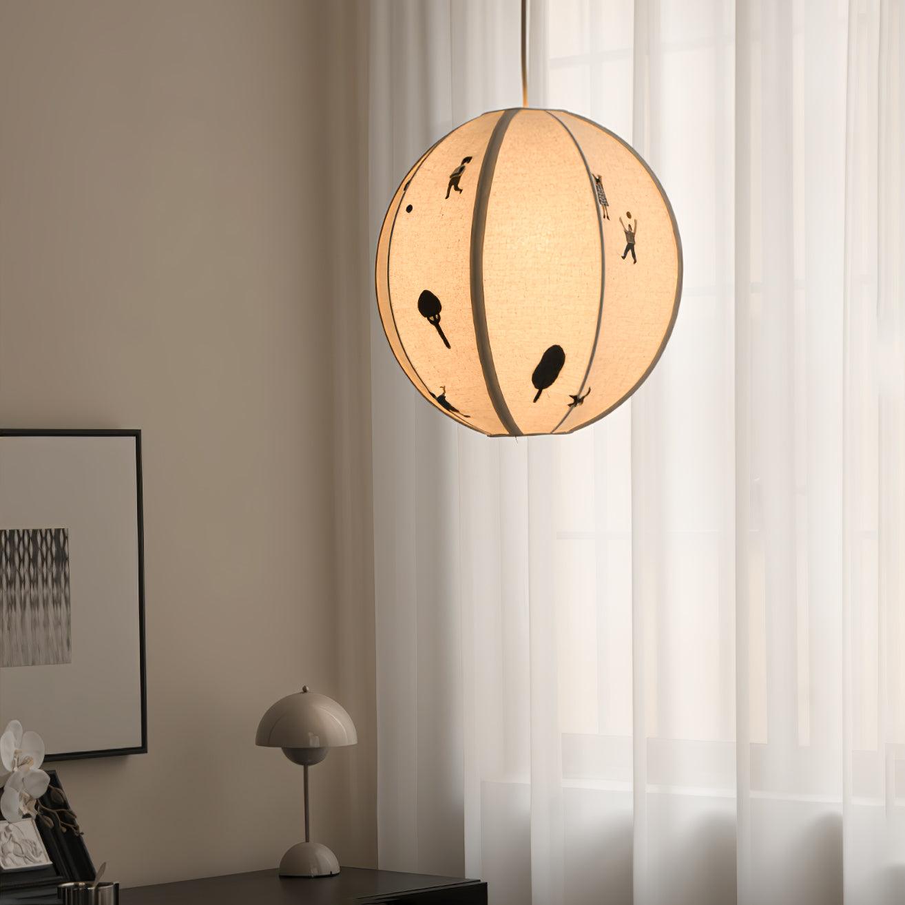 Park Embroidered Textile Swag Lamp - Blowlighting