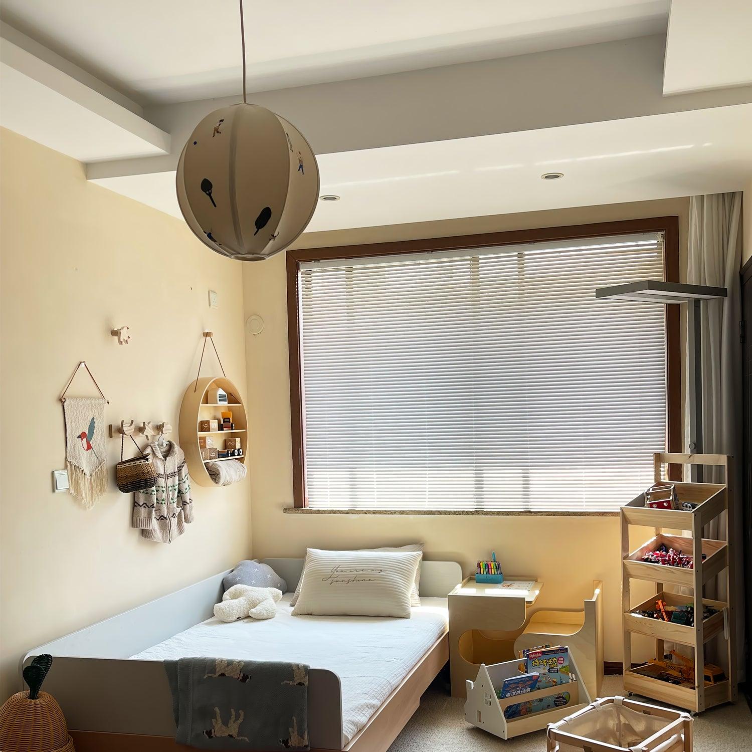 Park Embroidered Textile Swag Lamp - Blowlighting
