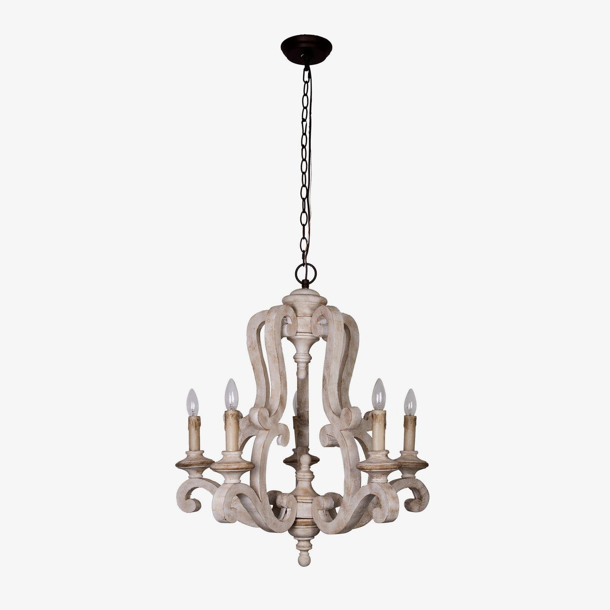 Parrotuncle Wooden Candle Chandelier - Blowlighting