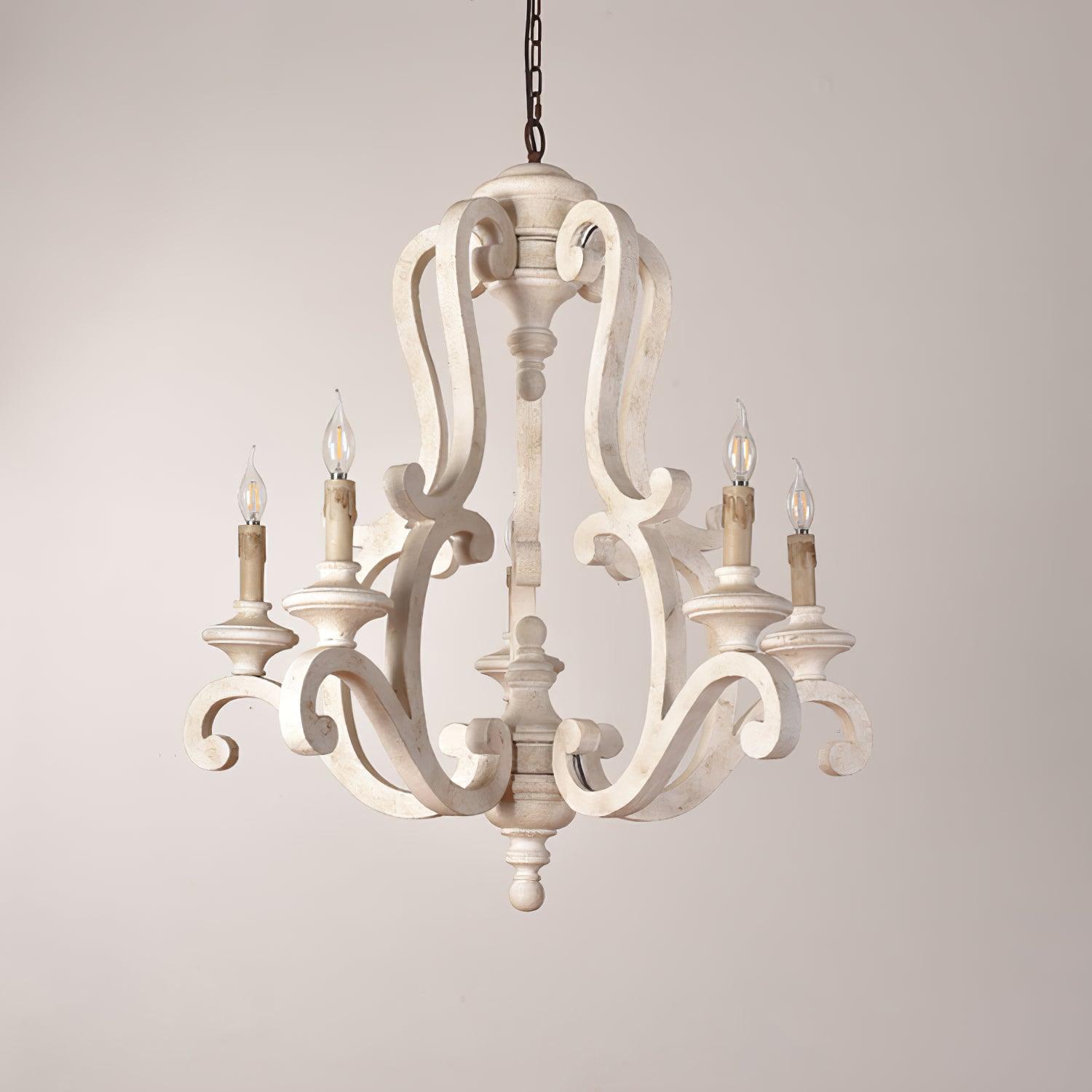 Parrotuncle Wooden Candle Chandelier - Blowlighting